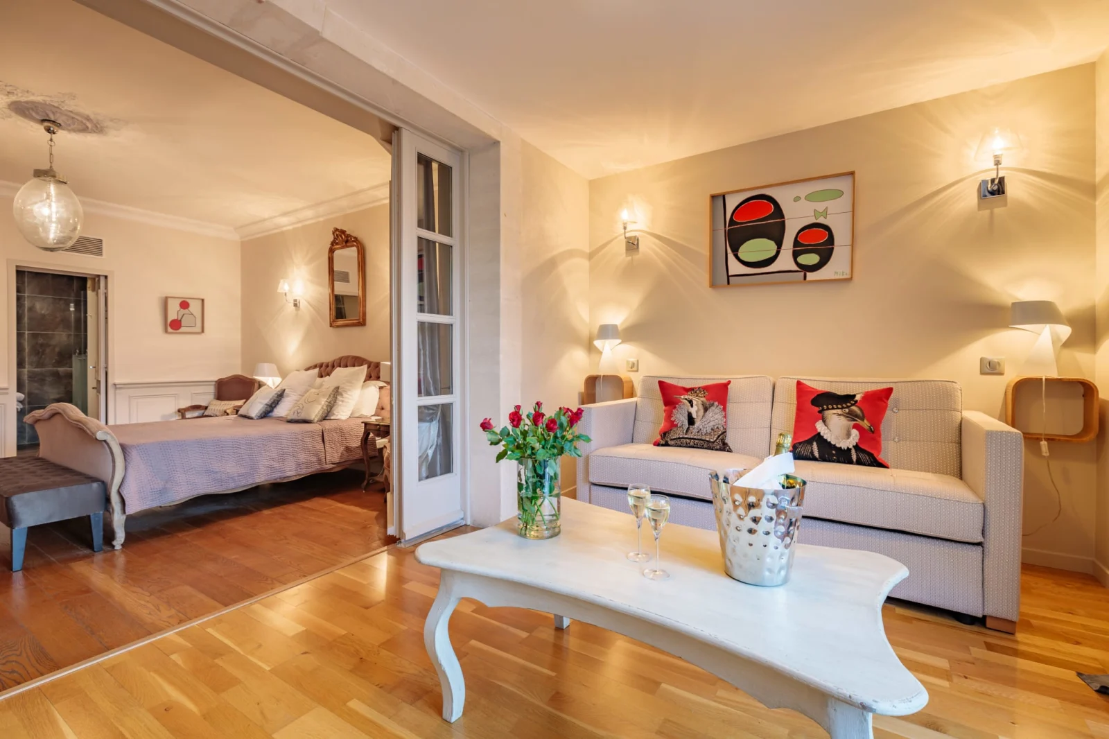 Suite F — Terrasse — La terrasse privée
